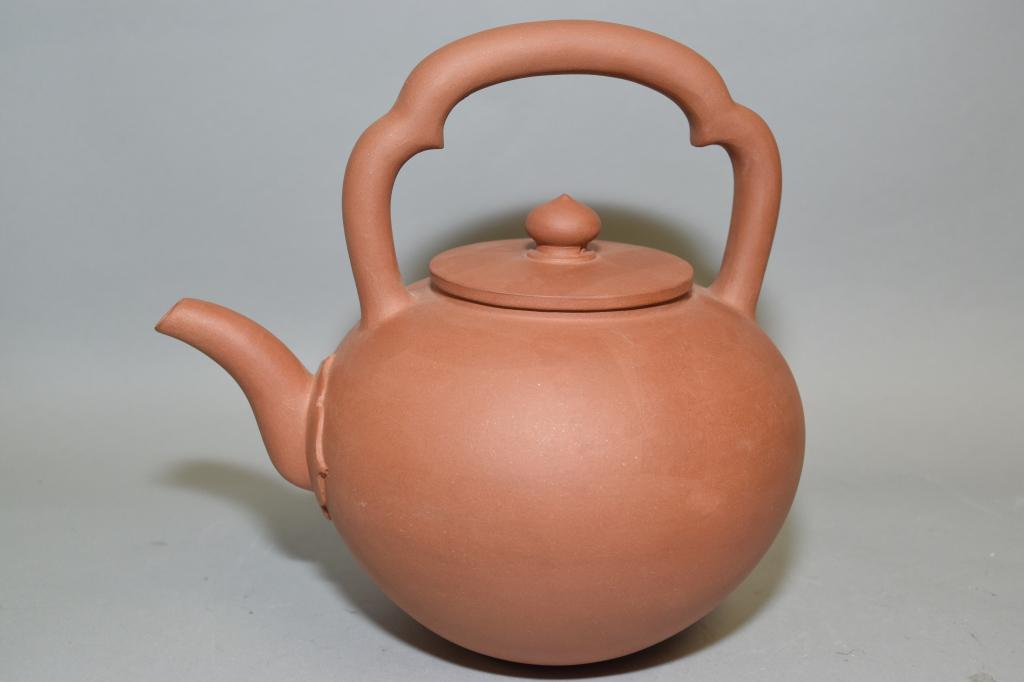 19-20th C. Chinese YiXing ZiSha Teapot, Marked (1 of 5)