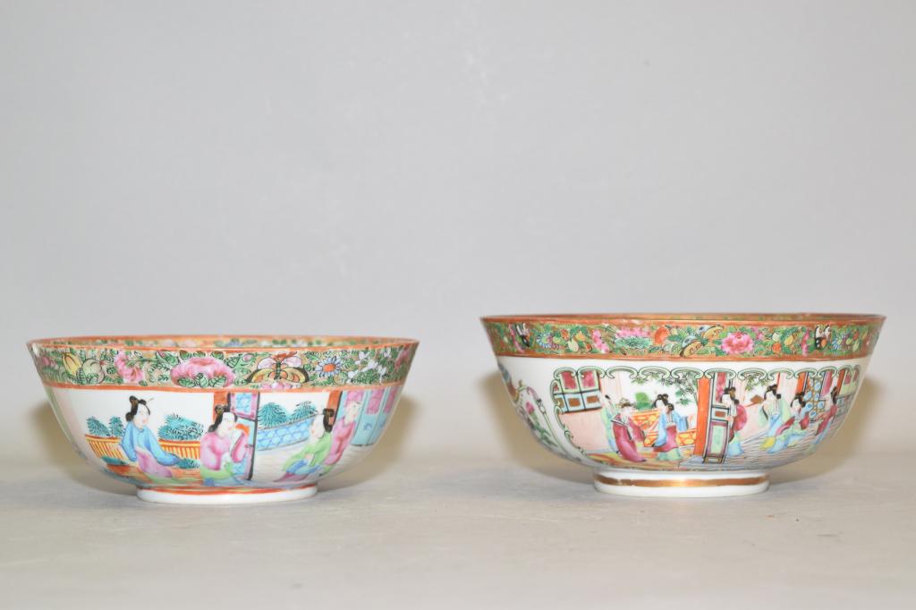 Two 19th C. Chinese Export Porcelain Bowls (1 of 6)
