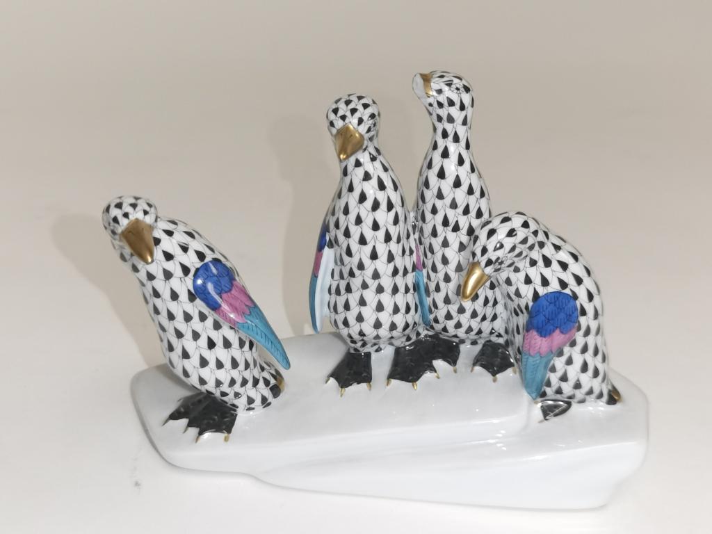 Herend Hungary Porcelain Handpainted Penguin (1 of 3)