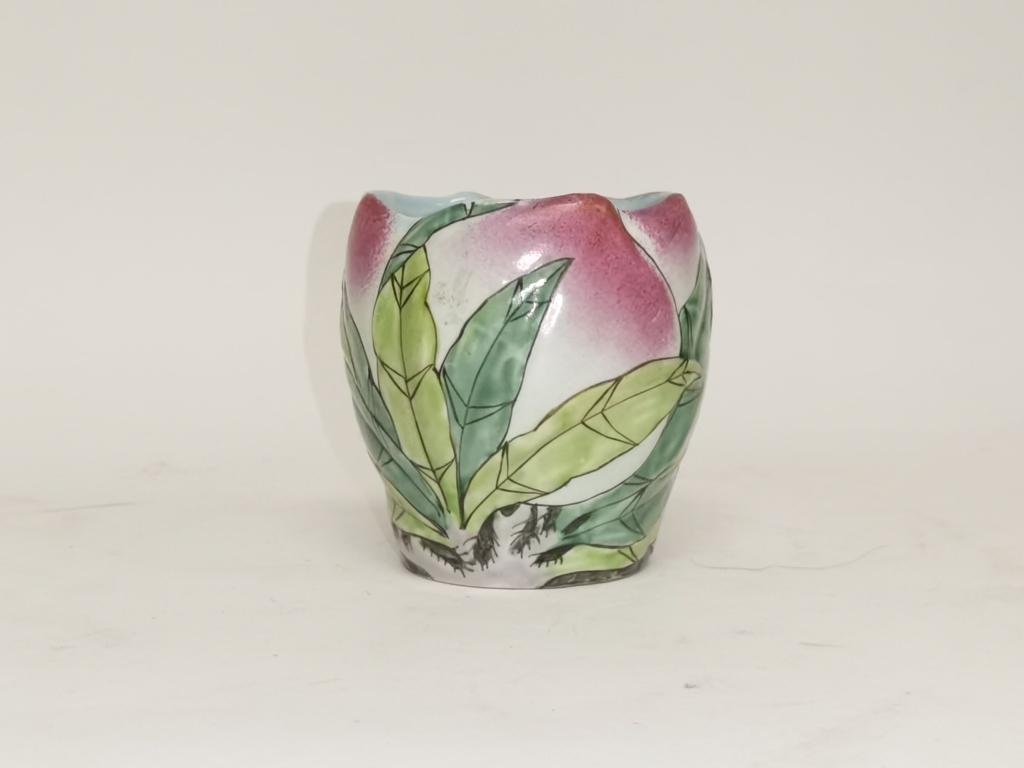 19-20th C. Chinese Porcelain Famille Rose Brush Washer (1 of 4)