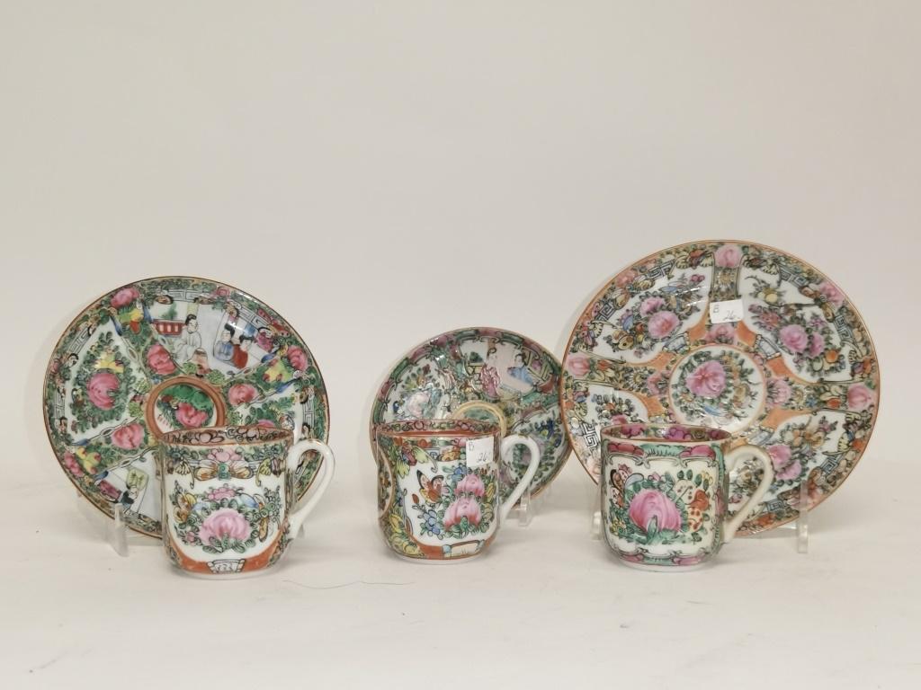 Group of 19th C. Chinese Export Famille Rose Wares (1 of 2)