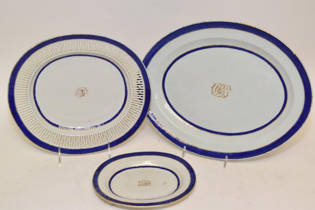 Three 18-19th C. Chinese Export Porcelain Armorial (1 of 3)