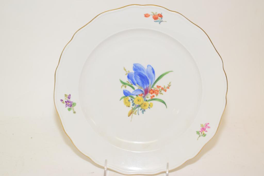 Meissen Germany Hand Painted Porcelain Plate (1 of 6)