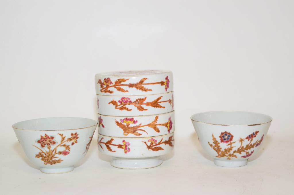 Three 19th C. Chinese Porcelain Enamel Wares (1 of 5)