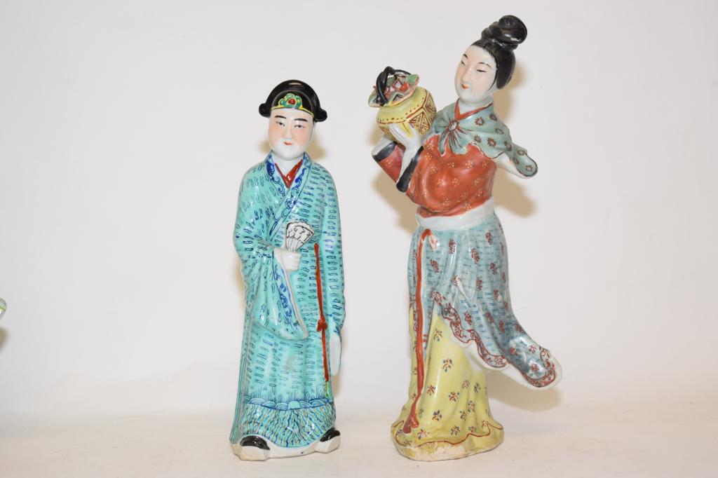 Two 19th C. Chinese Porcelain Famille Rose Figures (1 of 4)