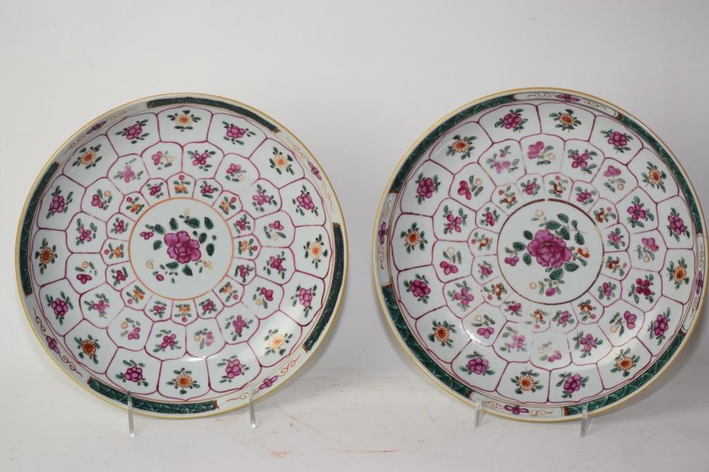 Pr. of 17-18th C. Chinese Export Porcelain Plates (1 of 4)