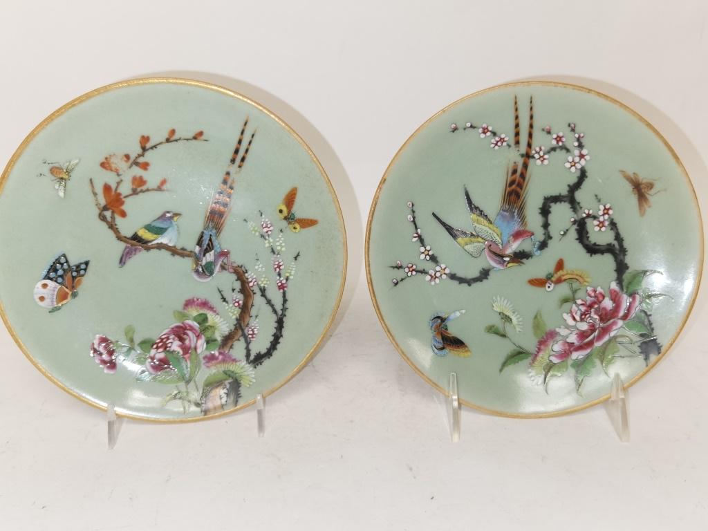 Pr. of 19th C. Chinese Export Porcelain Plates (1 of 4)