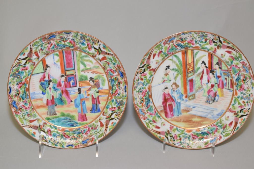 Two 19th C. Chinese Export Porcelain Famille Rose (1 of 7)