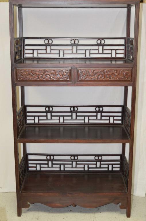 19-20th C. Chinese Ming Style Wood Book Case (1 of 6)