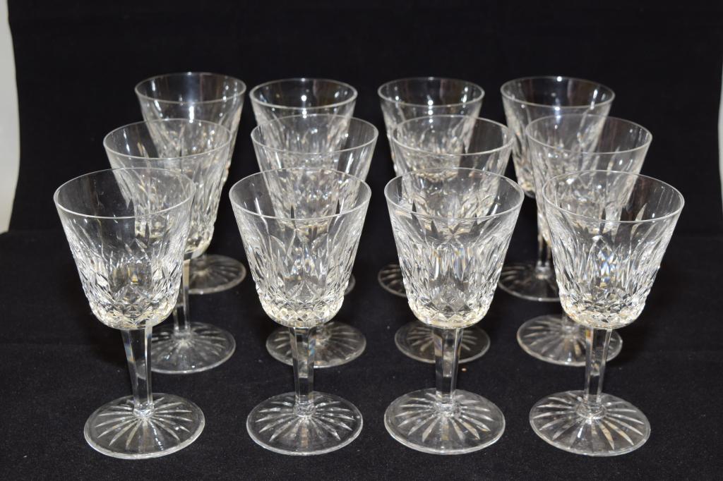 (12) Waterford "Lismore" Crystal Goblets (1 of 4)