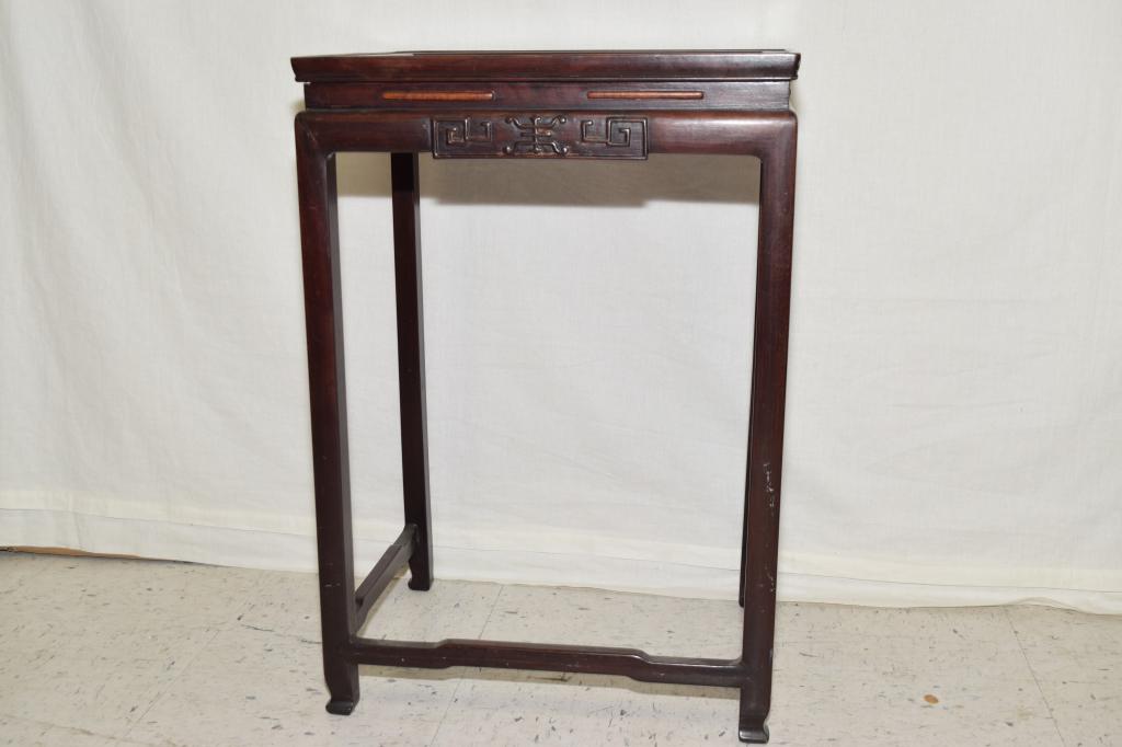 19th C. Chinese Hongmu Carved Stand (1 of 5)