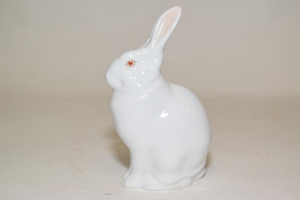 Herend Hungary Porcelain White Rabbit Figurine (1 of 4)