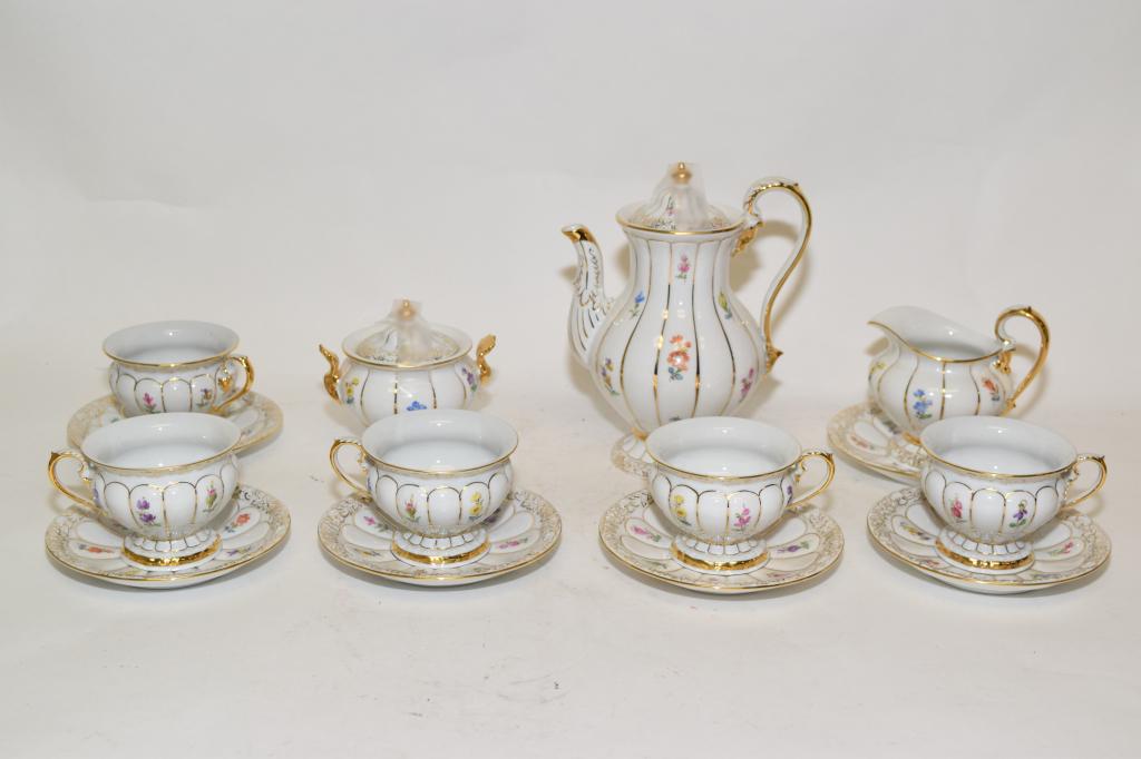 Set of 19th C. Meissen Germany Porcelain Tea Wares (1 of 8)