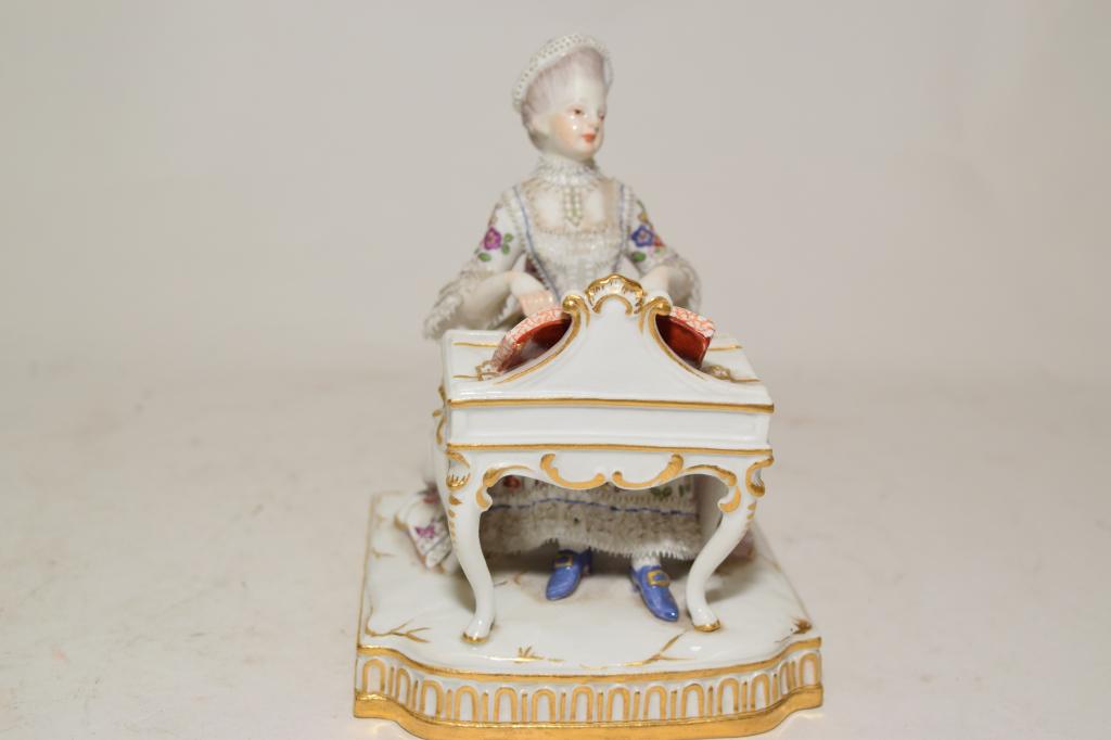 19th C. Meissen Germany Porcelain Maiden Figurine (1 of 9)