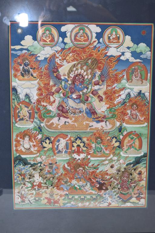 19th C. Chinese Tibetan Painted Krishna Thangka (1 of 7)