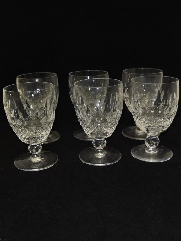 (6) Waterford "Colleen" Crystal Brandy Glasses: (6) Waterford "Colleen" Crystal Brandy Glasses, 5.25in