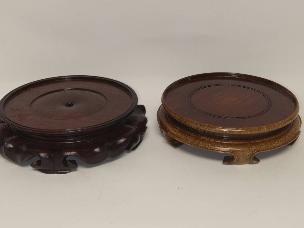 Two Large Chinese Hongmu Carved Stands (1 of 4)