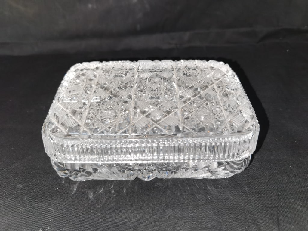 Vintage Cut Crystal Rectangular Box (1 of 4)