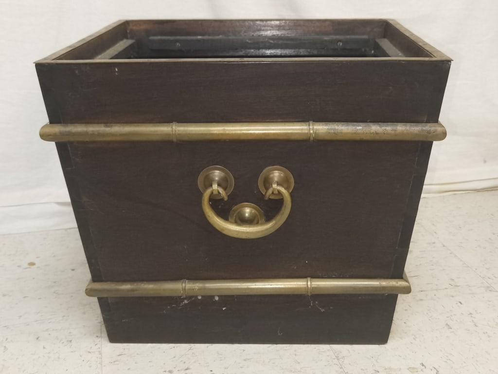 Chinese Bronze Mounted Hongmu Flower Pot (1 of 4)