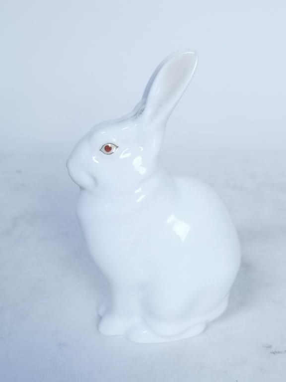 Herend Hungary Porcelain White Rabbit Figurine (1 of 4)