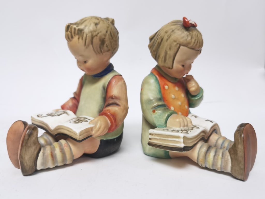 Pr. of Goebel Hummel Porcelain Bookworm Bookends (1 of 5)