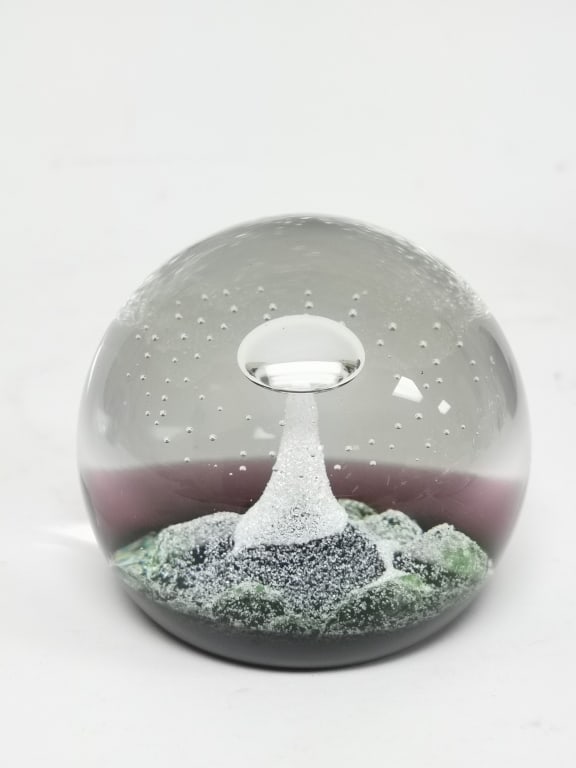 Limited Ed. Caitness Scotland "Impulse" Glass Paperweight : Limited Ed. Caitness Scotland "Impulse" Glass Paperweight, 712/750, 2 7/8in