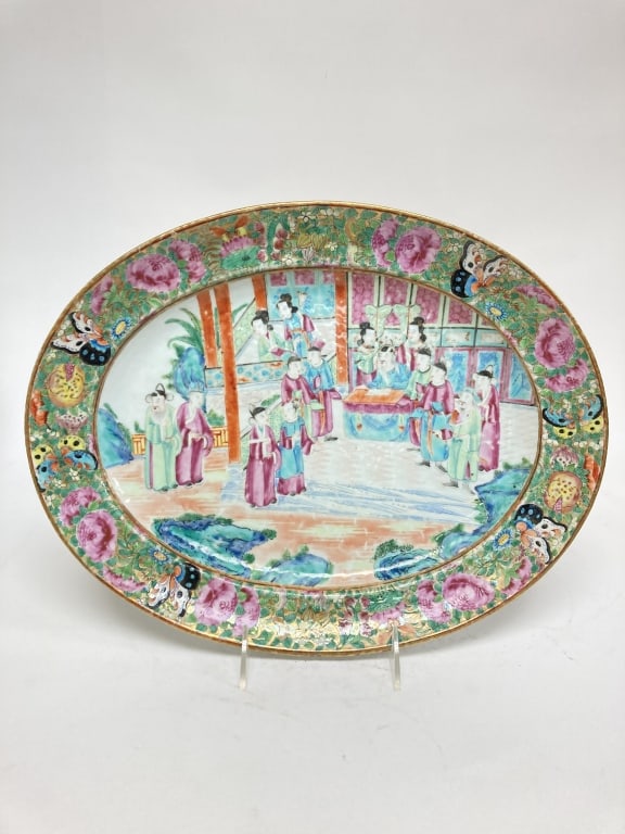 Qing Chinese Export Porcelain Famille Rose Plate (1 of 5)
