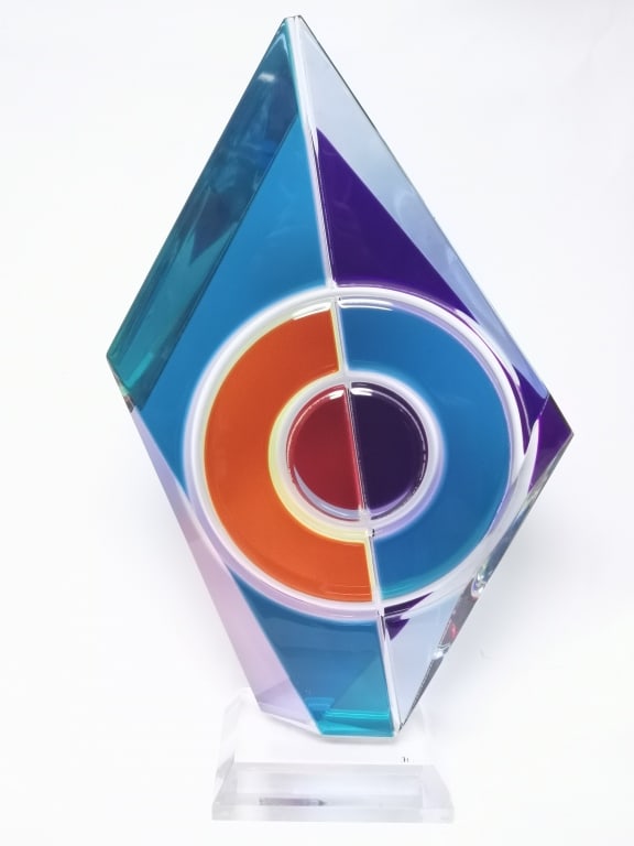 "Passion" Lucite Sculpture by Shlomi Haziza: "Passion" Lucite Sculpture by Shlomi Haziza, 29.25in