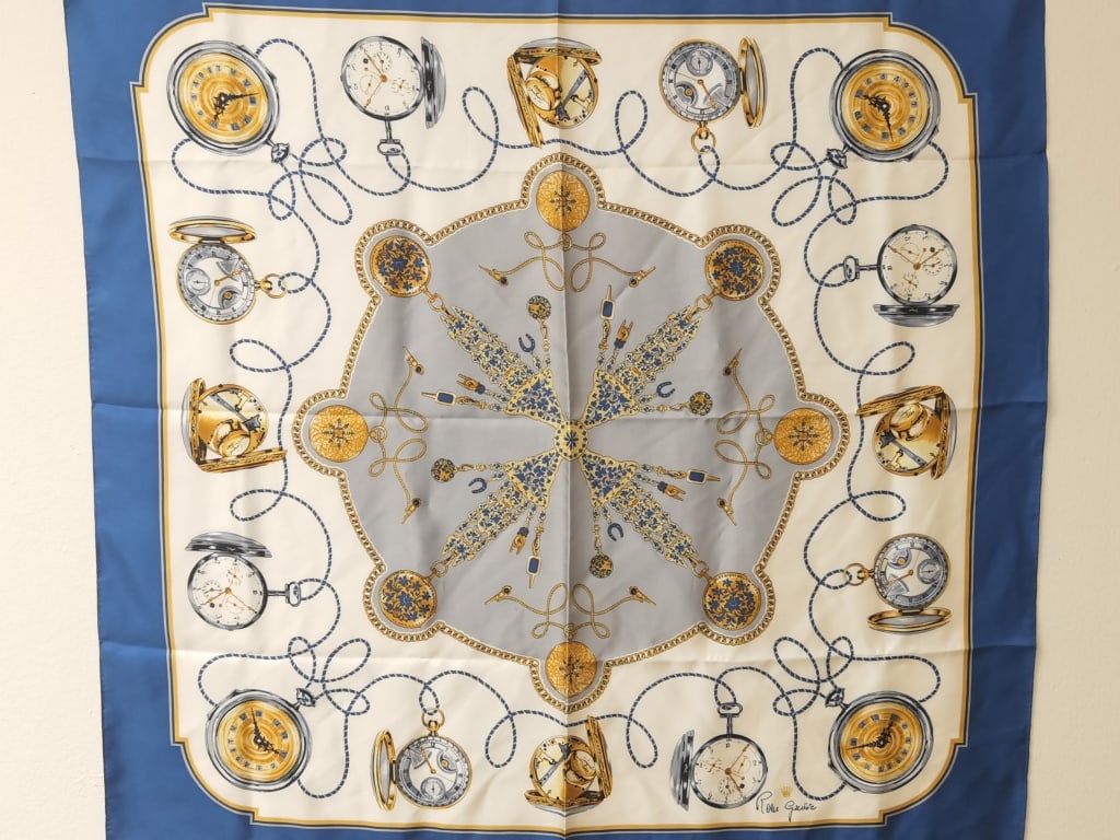 Vintage Rolex Swiss Watches Silk Scarf (1 of 5)