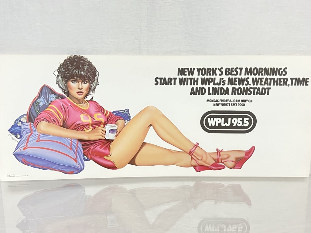 WPLJ Radio NY 1979 Linda Ronstadt Subway Poster (1 of 2)