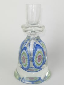 Vintage Murano Italy Milleflori Glass Candlestick