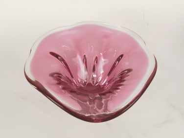 Egermann Czech Pink Glass Bowl