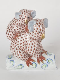 Herend Hungary Porcelain Red Koala Figurine