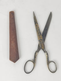 Vintage English Gilt Toledo Embroidery Scissors