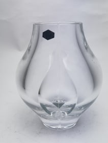 St. Louis France Cut Crystal Biomorphic Vase