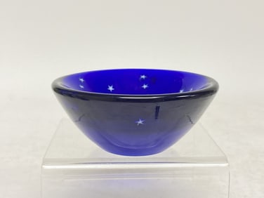 1991 Lundberg Studios Glass Star Dish