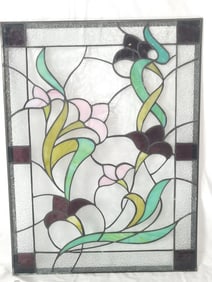 Stained Floral Glass