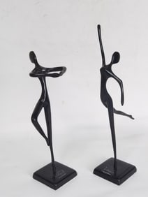 (2) Bodrul Khalique Ballerina Sculptures