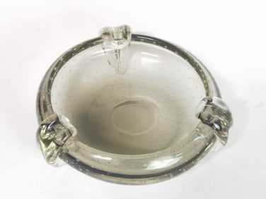 Vintage Murano Italy Seguso Glass Ashtray