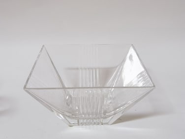 Tiffany & Co. Crystal Square Bowl