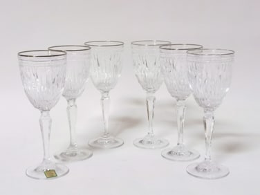 (6) Marquis by Waterford Crystal Wine Glasses