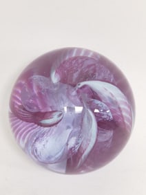 Caithness Scotland "Fiesta" Glass Paperweight