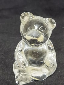Princess House 24% Lead Crystal Bear Paperweight