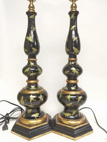 The Bradburn Gallery French Lacquer Painted Lamps