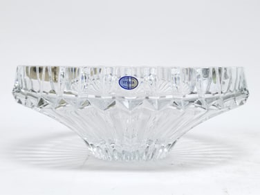 Styria Slovenia Lead Crystal Centerpiece Bowl