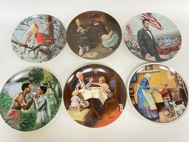 (6) Limited Ed. Knowles Porcelain Plates