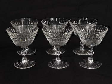 (6) Waterford Crystal "Tramore" Champagne Glasses