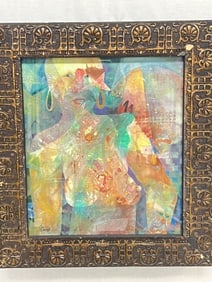 Collage Nude Watercolor Painting by B. Irons