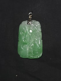 19-20th C. Chinese Jadeite Carved Pendant
