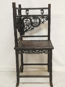 19th C. Chinese Guangdong Style Hongmu Corner Chair